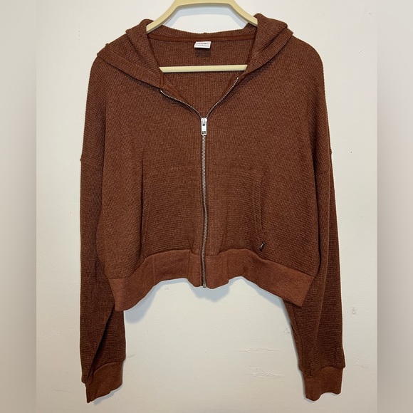 TNA Sweaters - TNA Waffle Zip Hoodie